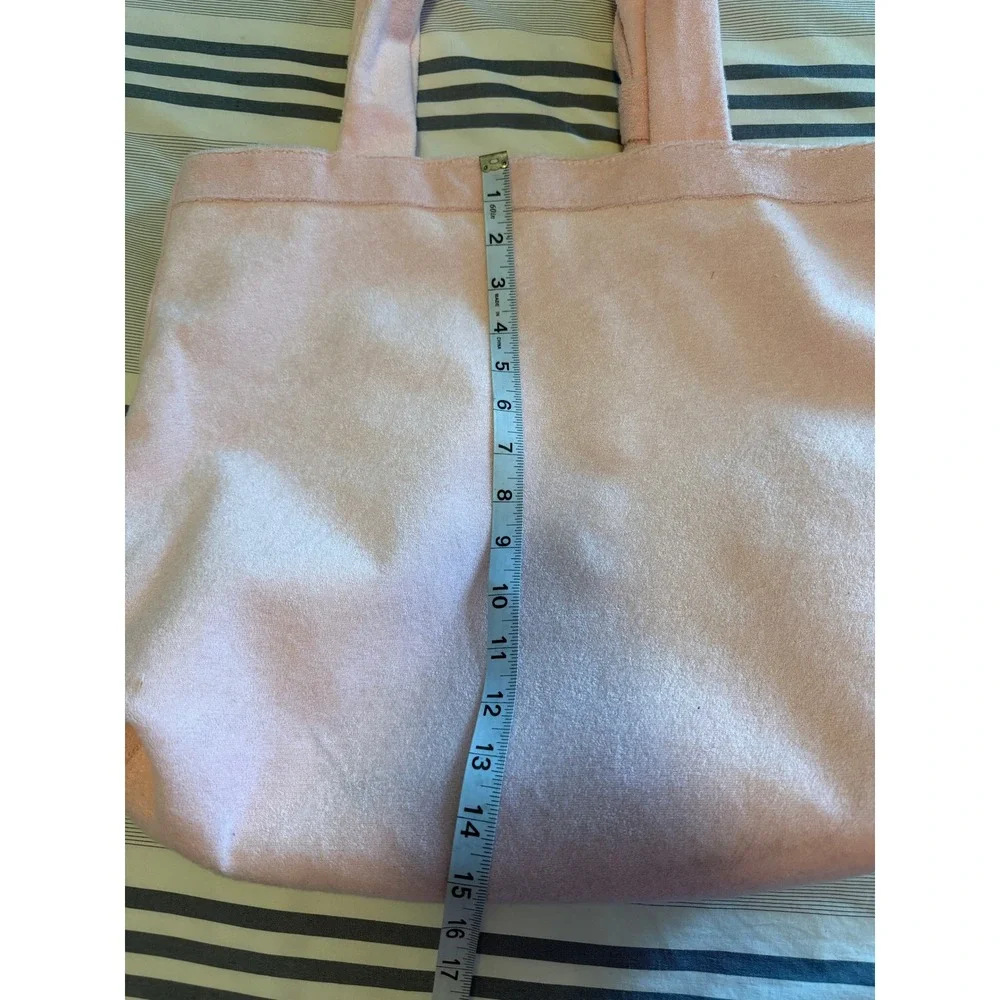 Stoney Clover Lane x Target Pink Terry Cloth Embroidered Tote‎ Bag Shoulder Bag